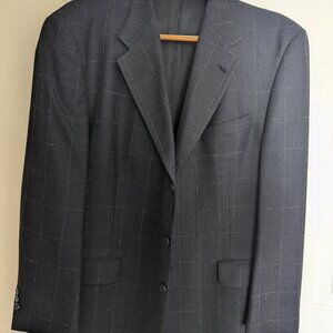 Hart Shaffner & Hart Sportscoat  Blue with window pane